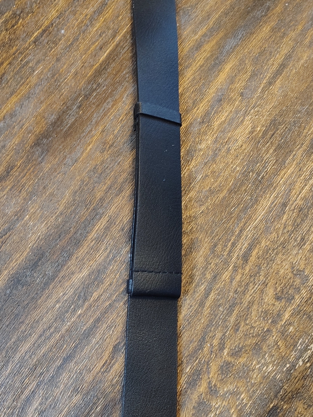 Chico's Black Adjustable Belt with Geometric Metal Buckle S/M - Picture 6 of 8